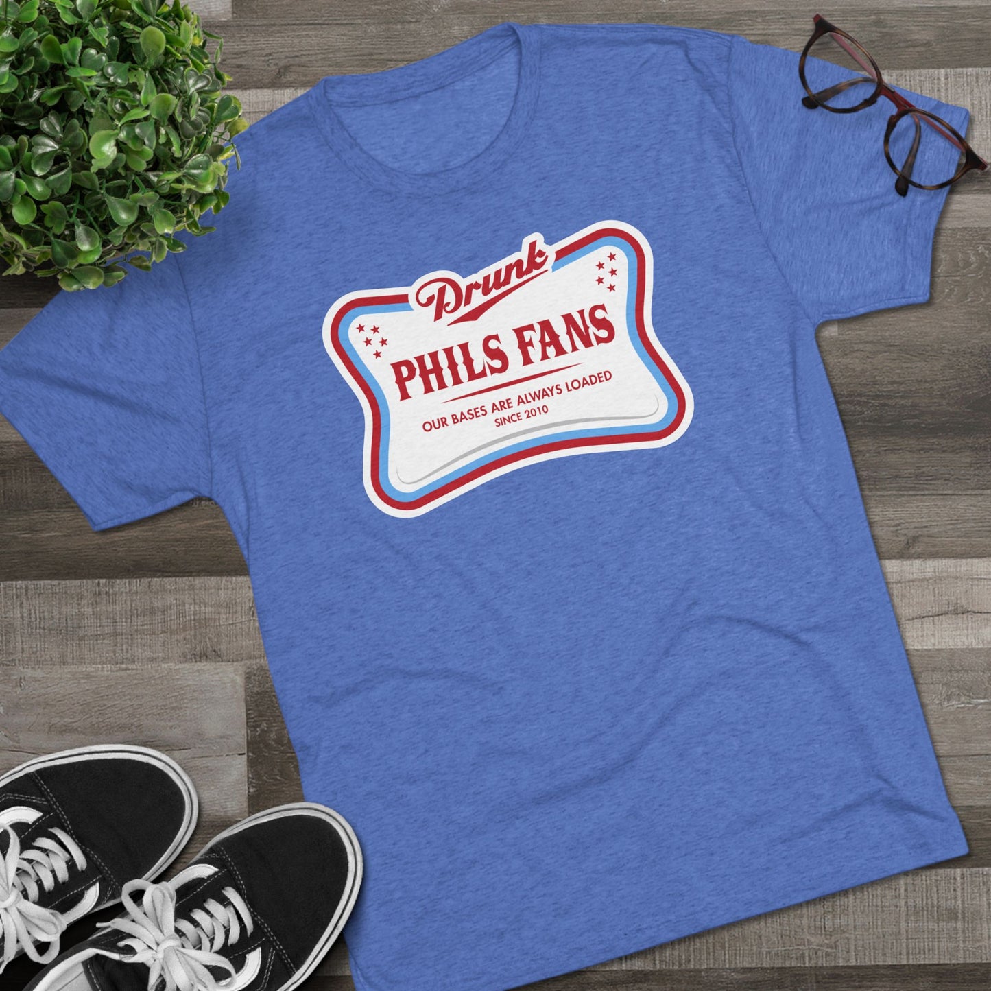 Drunk Phillies Fans Crew Tee, Unisex Sports Shirt, Baseball Game Apparel, Fun Fan Gear, Perfect for Gameday Parties