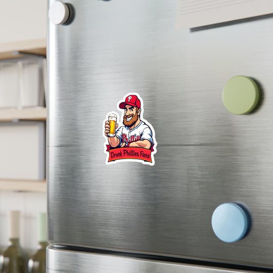 Drunk Phillies Fans Kiss-Cut Vinyl Decal | Perfect for Sports Lovers & Party Enthusiasts