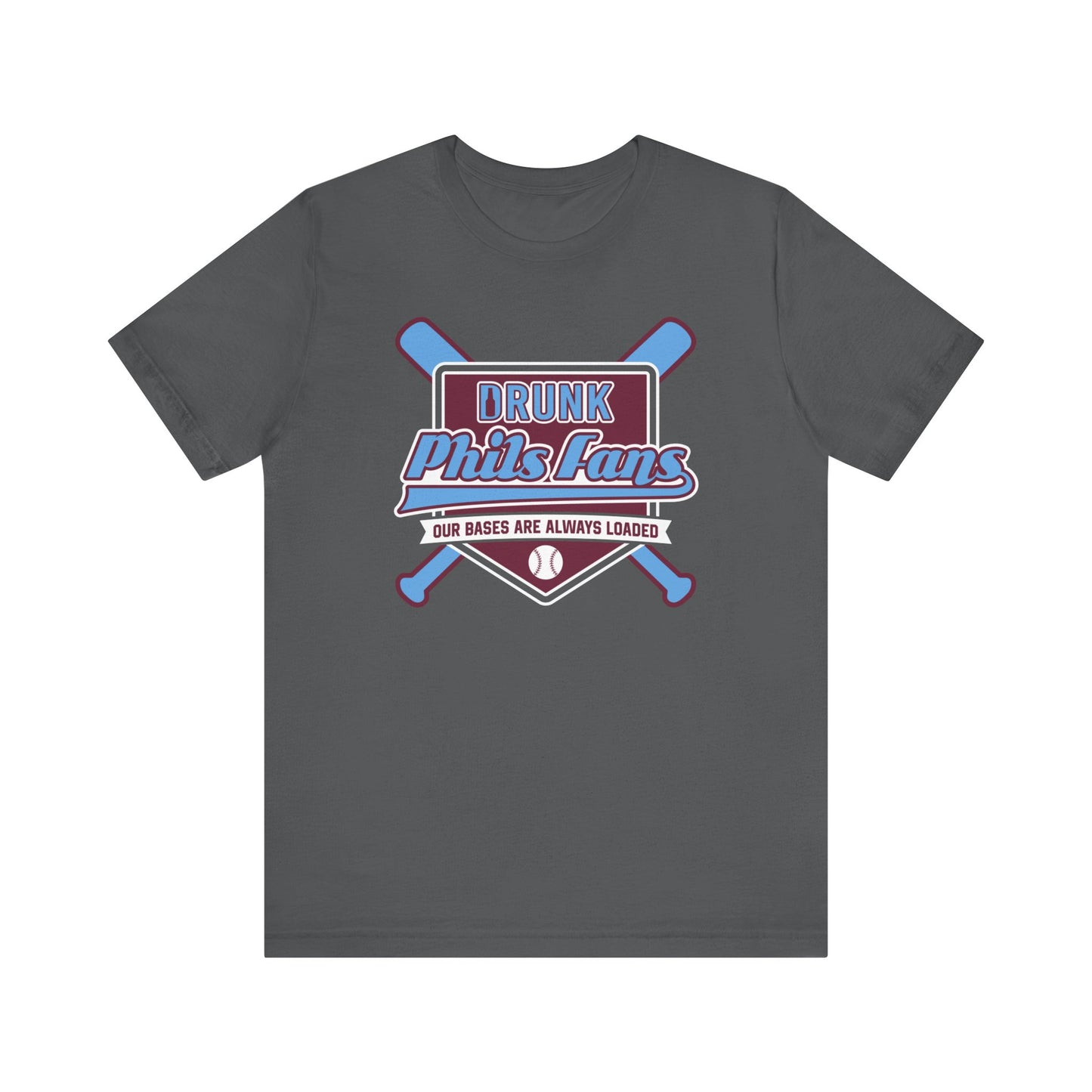 Drunk Phils Fans Dad Crossed Bat Tee