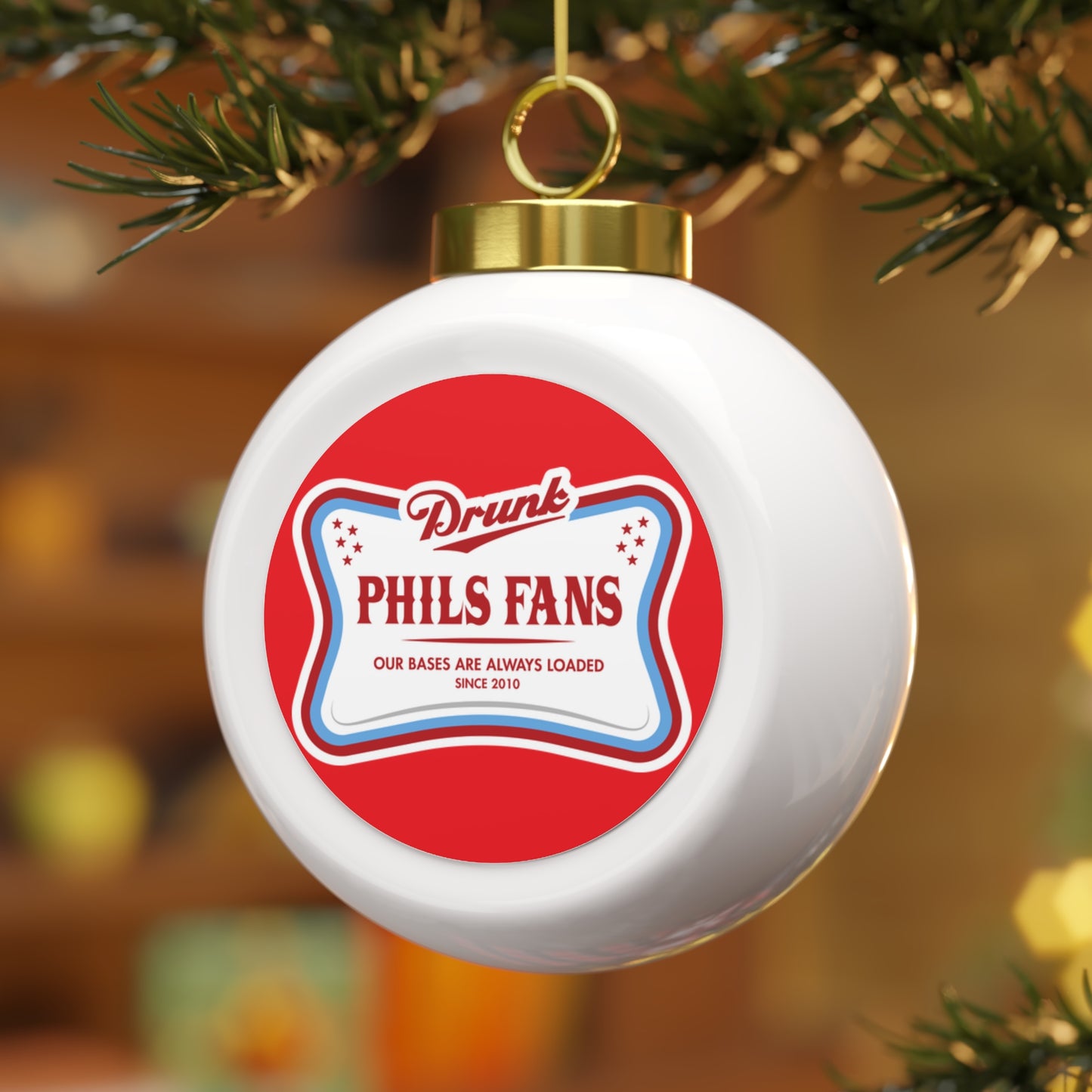 DPF  Christmas Ball Ornament, Holiday Decor, Unique Gift, Tree Ornament, Christmas Decoration, Festive Keepsake