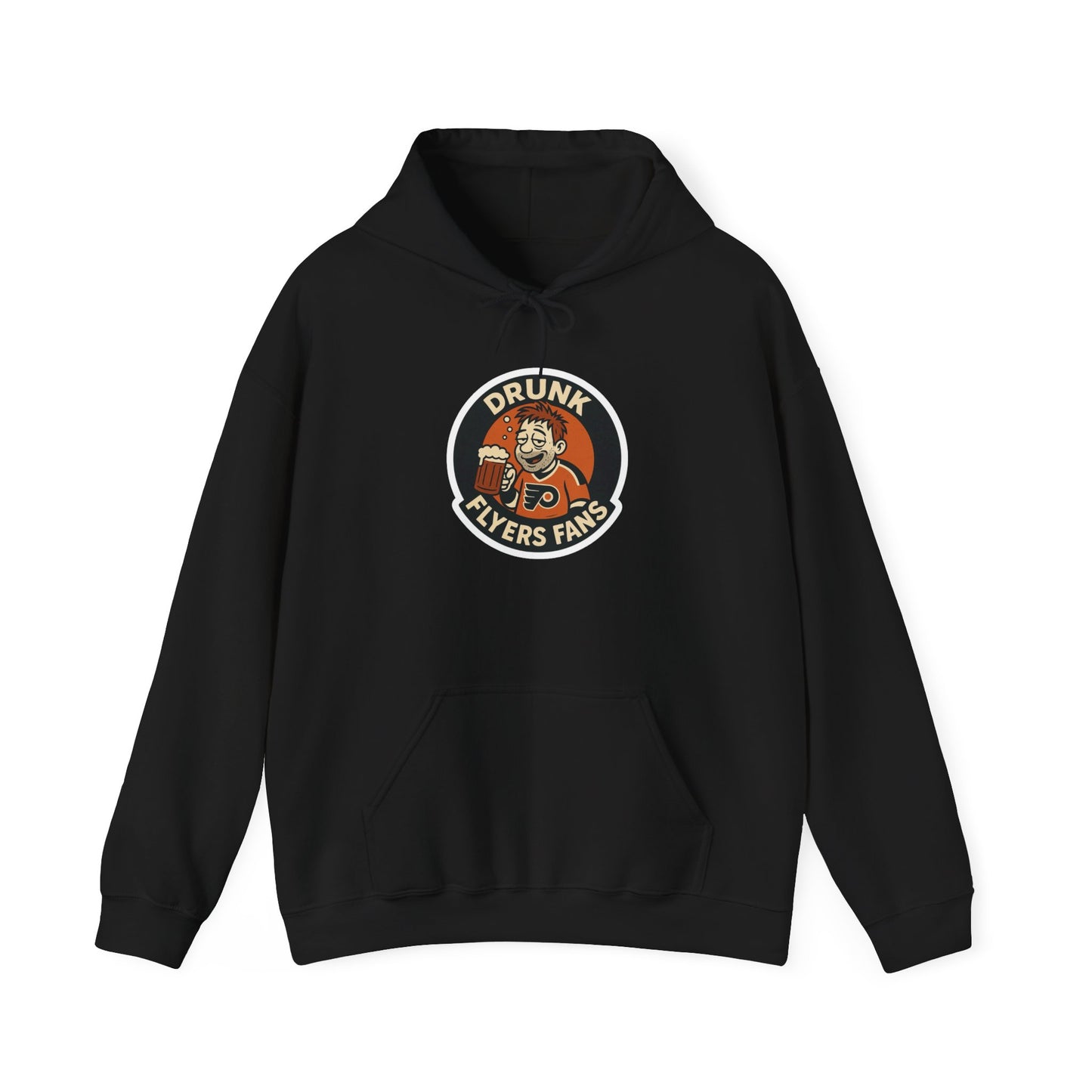 Drunk Flyers Fans Hoodie | Cozy Sports Sweatshirt, Game Day Apparel, Gift for Hockey Lovers, Trendy Unisex Hoodie, Perfect for Tailgates