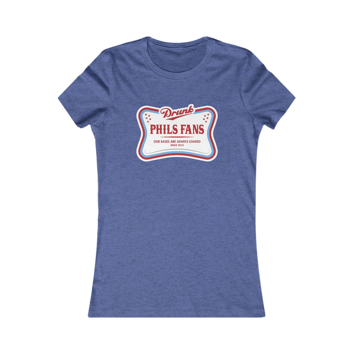 Women's Favorite Tee - 'Drunk Phils Fans' Graphic Baseball Tee (THESE RUN SMALL)