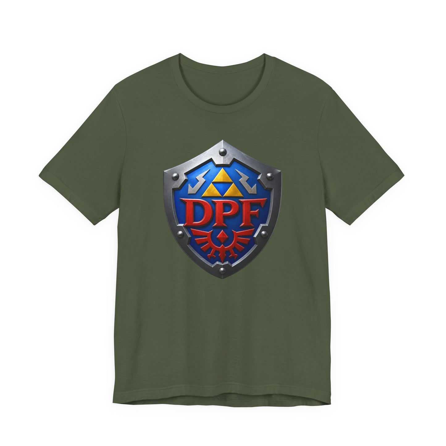 Shield Logo T-Shirt — DPF Crest Gamer Tee