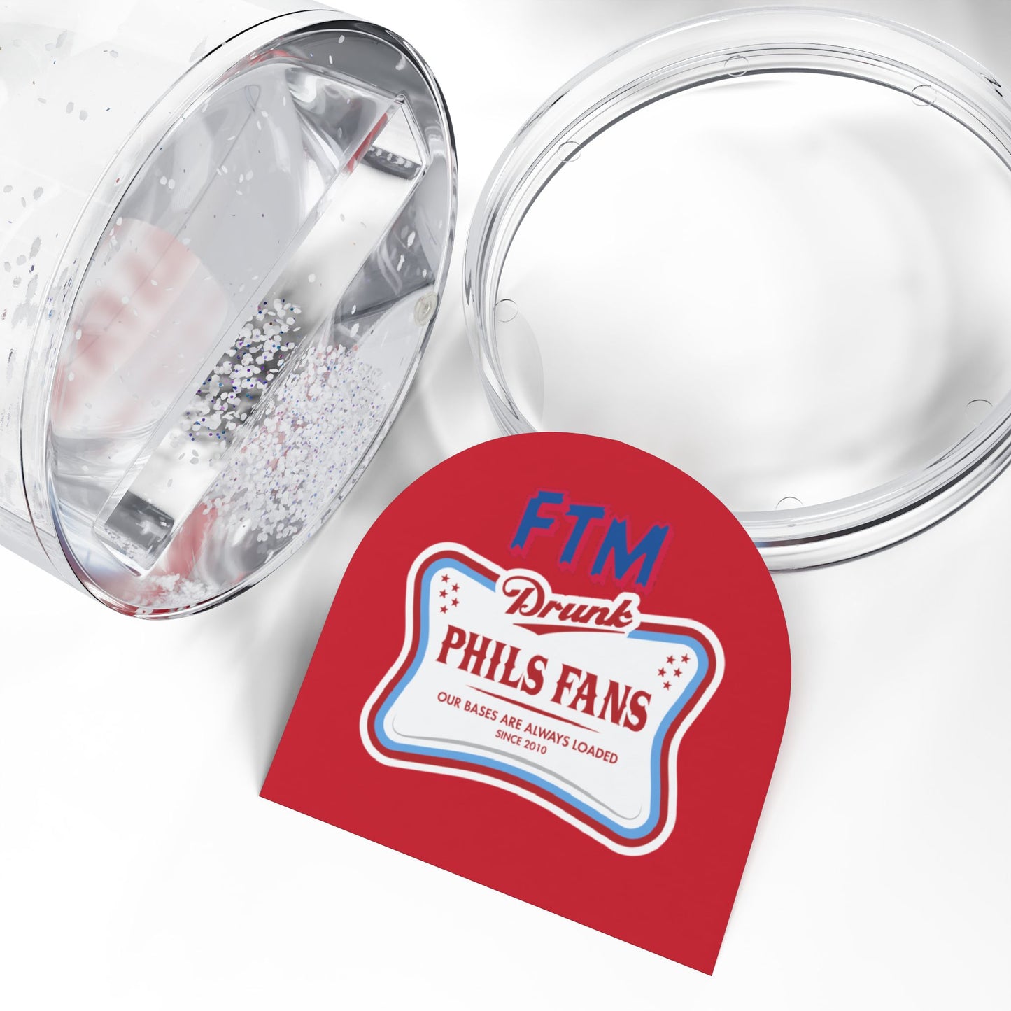 DPF Snow Globe | FTM Drunk Phillies Fans | Unique Sports Memorabilia, Holiday Gift, Collectible Decor, Fan Keepsake