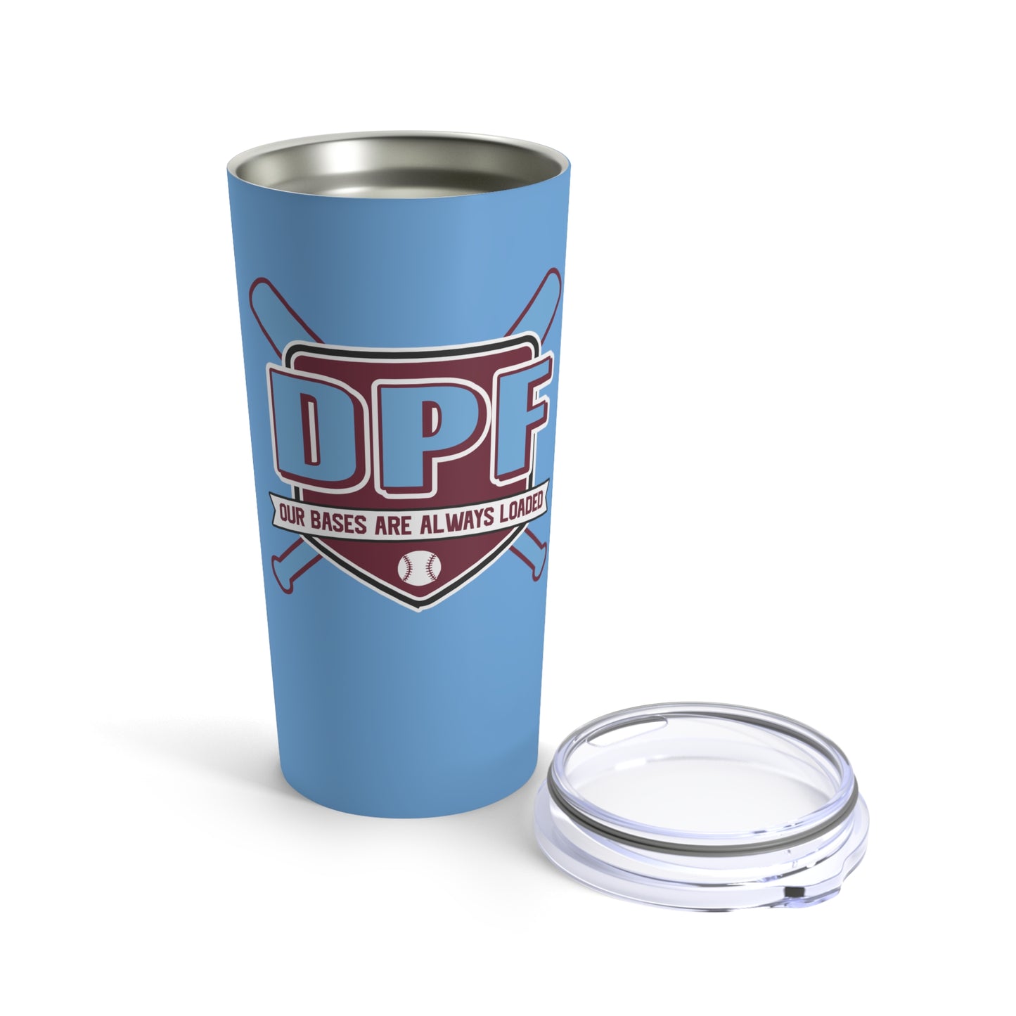 DPF Initials Tumbler 20oz- Blue
