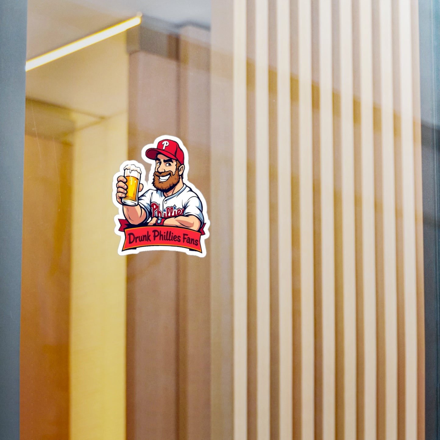 Drunk Phillies Fans Kiss-Cut Vinyl Decal | Perfect for Sports Lovers & Party Enthusiasts