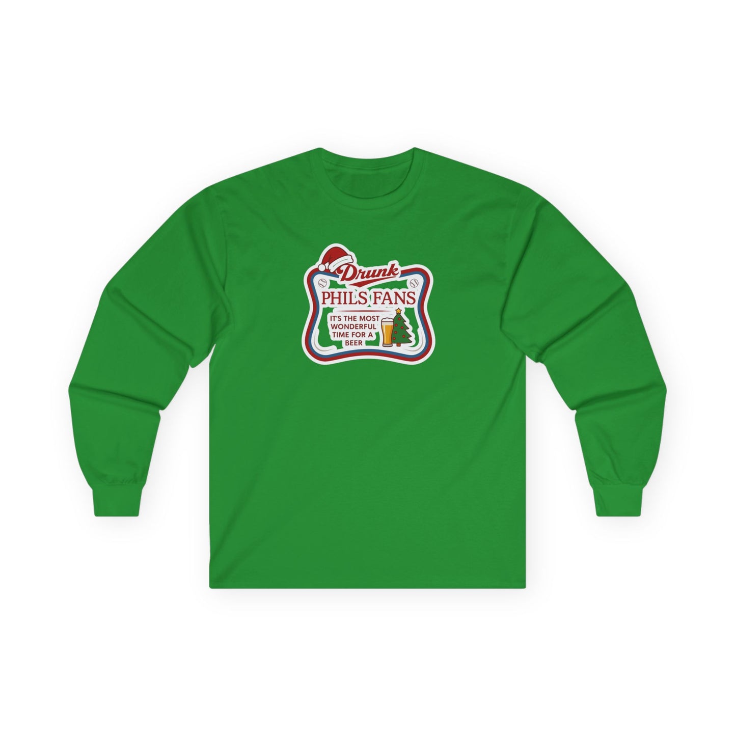 Drunk Phils Fans Holiday Long Sleeve Tee