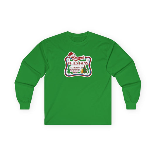 Drunk Phils Fans Holiday Long Sleeve Tee