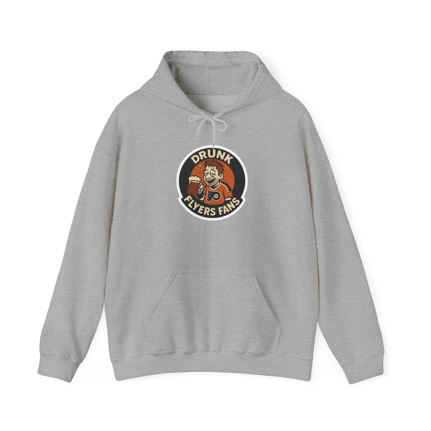 Drunk Flyers Fans Hoodie | Cozy Sports Sweatshirt, Game Day Apparel, Gift for Hockey Lovers, Trendy Unisex Hoodie, Perfect for Tailgates