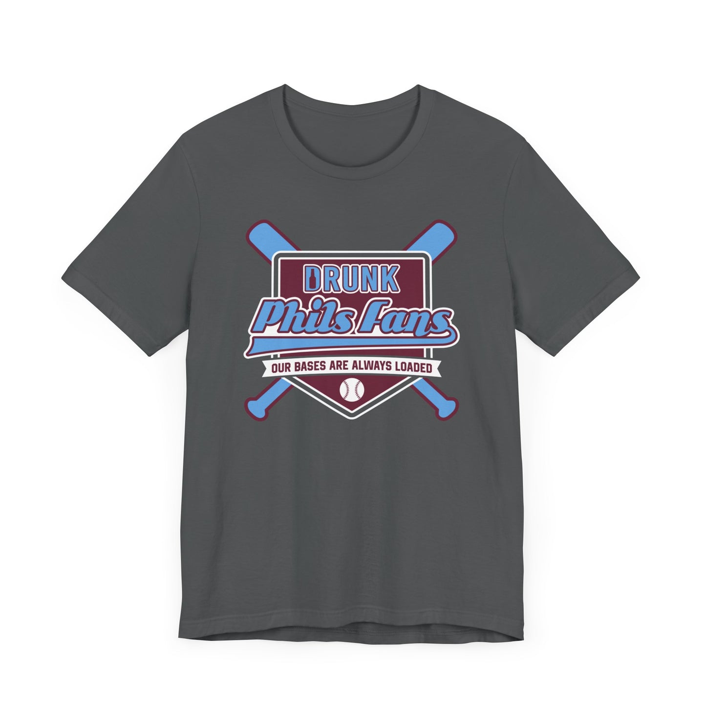 Drunk Phils Fans Dad Crossed Bat Tee