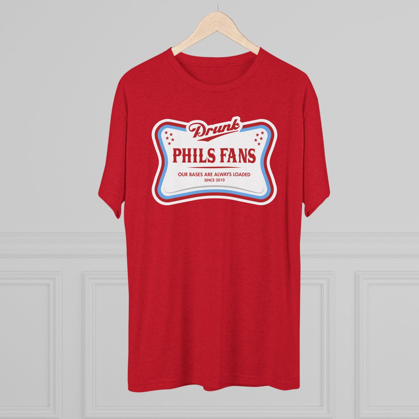 Drunk Phillies Fans Crew Tee, Unisex Sports Shirt, Baseball Game Apparel, Fun Fan Gear, Perfect for Gameday Parties