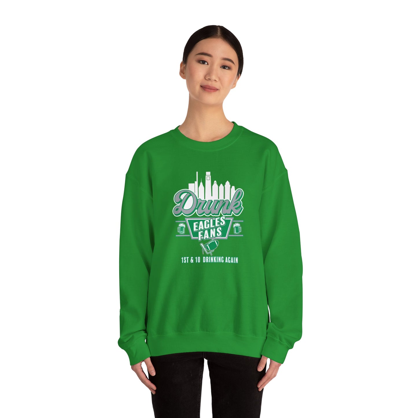 Drunk Eagles Fans Crewneck Sweatshirt