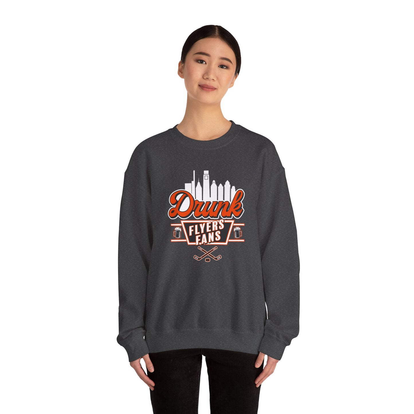 Drunk Flyers Fans Unisex Crewneck Sweatshirt | Sports Apparel, Casual Wear, Gift for Fans, Game Day Outfit, Comfortable Sweater