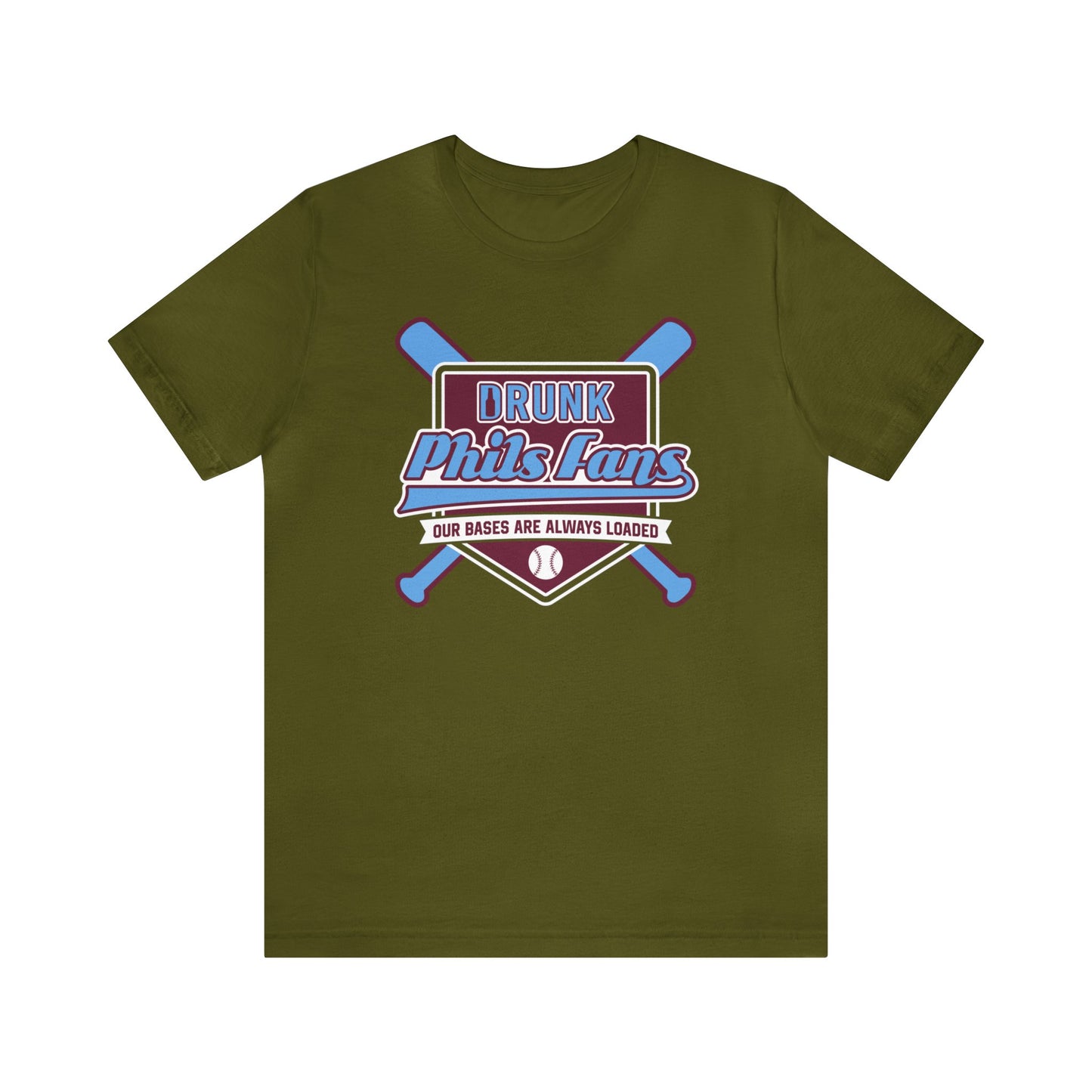 Drunk Phils Fans Crossed Bat Tee