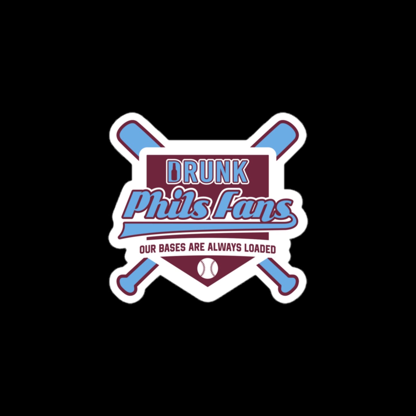 DPF Crossed Bats stickers