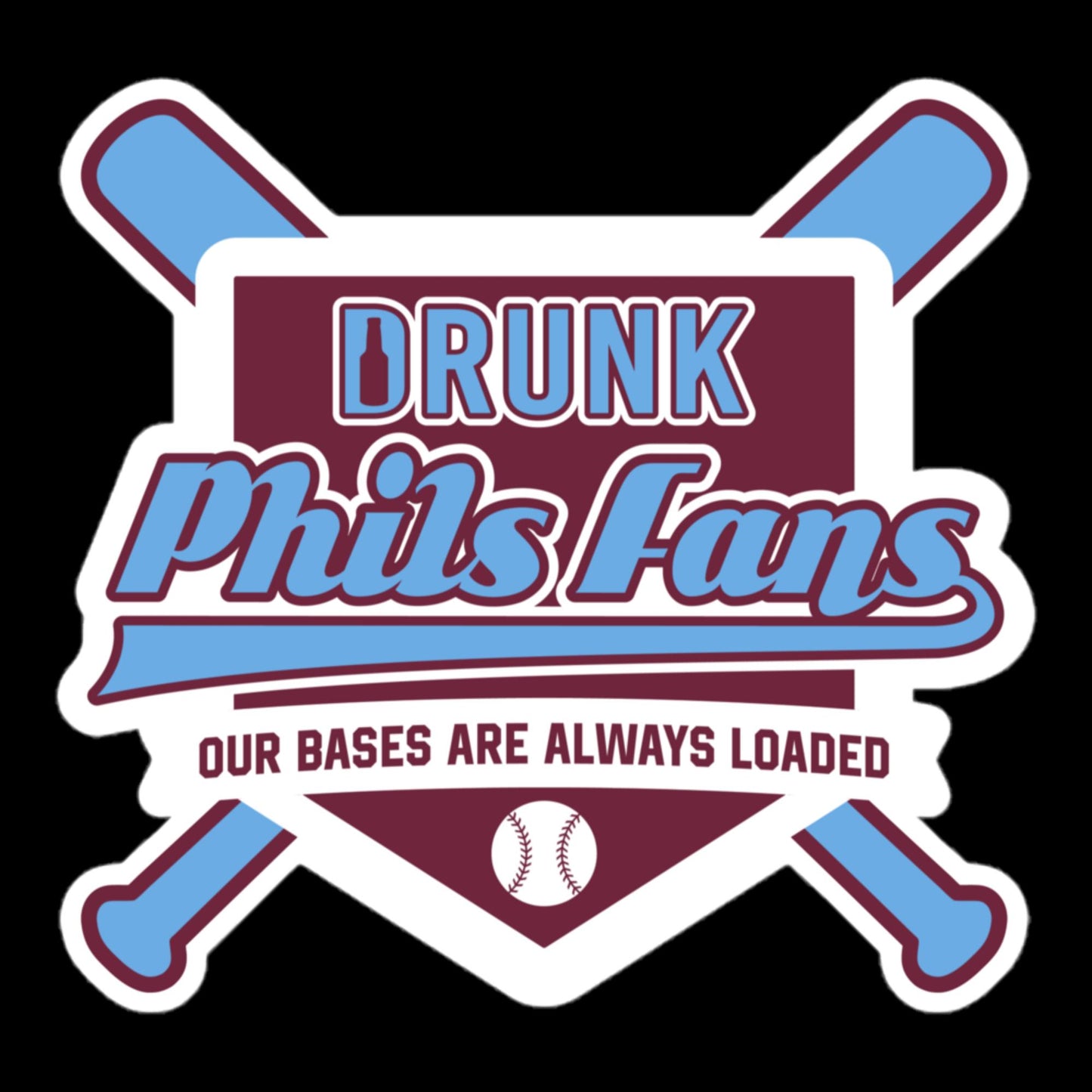 DPF Crossed Bats stickers