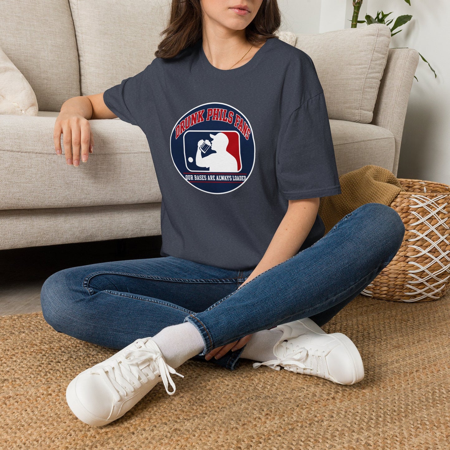 Drunk Phils Fans Baseball Tee — Funny Phillies Drinking Shirt