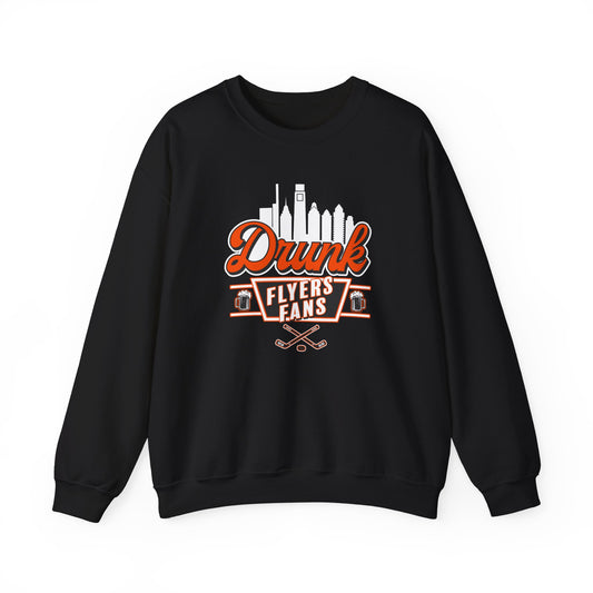Drunk Flyers Fans Unisex Crewneck Sweatshirt | Sports Apparel, Casual Wear, Gift for Fans, Game Day Outfit, Comfortable Sweater