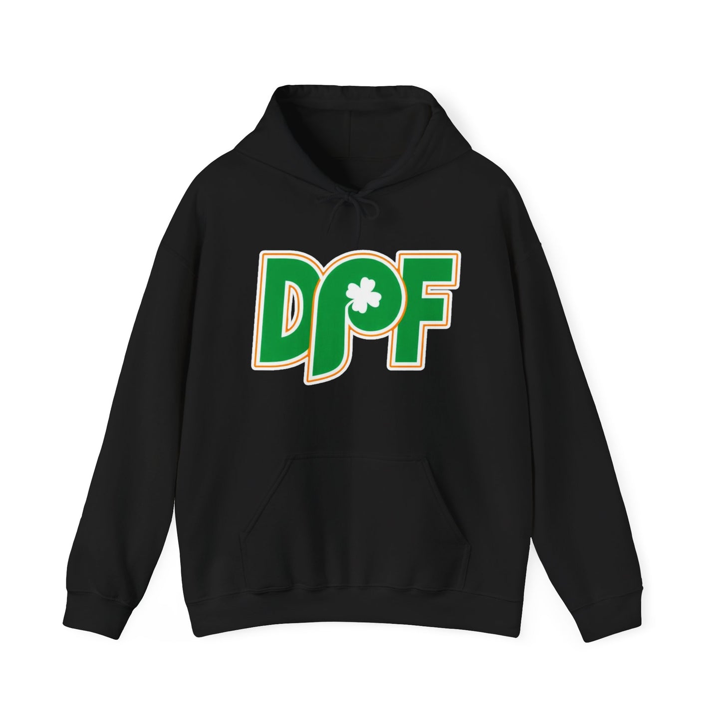 DPF Shamrock Hoodie — St. Patrick’s Day Green Logo Sweatshirt