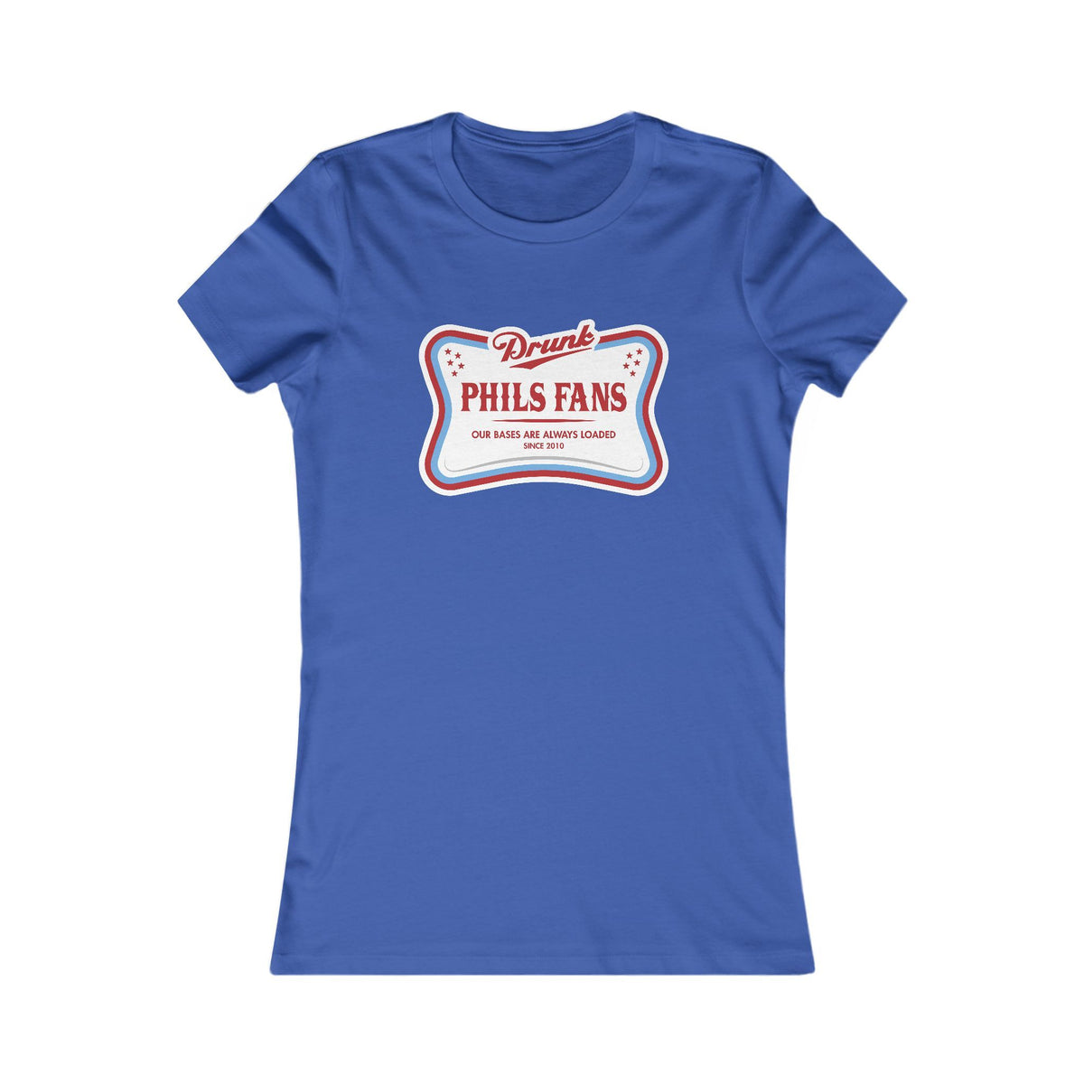 Women's Favorite Tee - 'Drunk Phils Fans' Graphic Baseball Tee (THESE RUN SMALL)