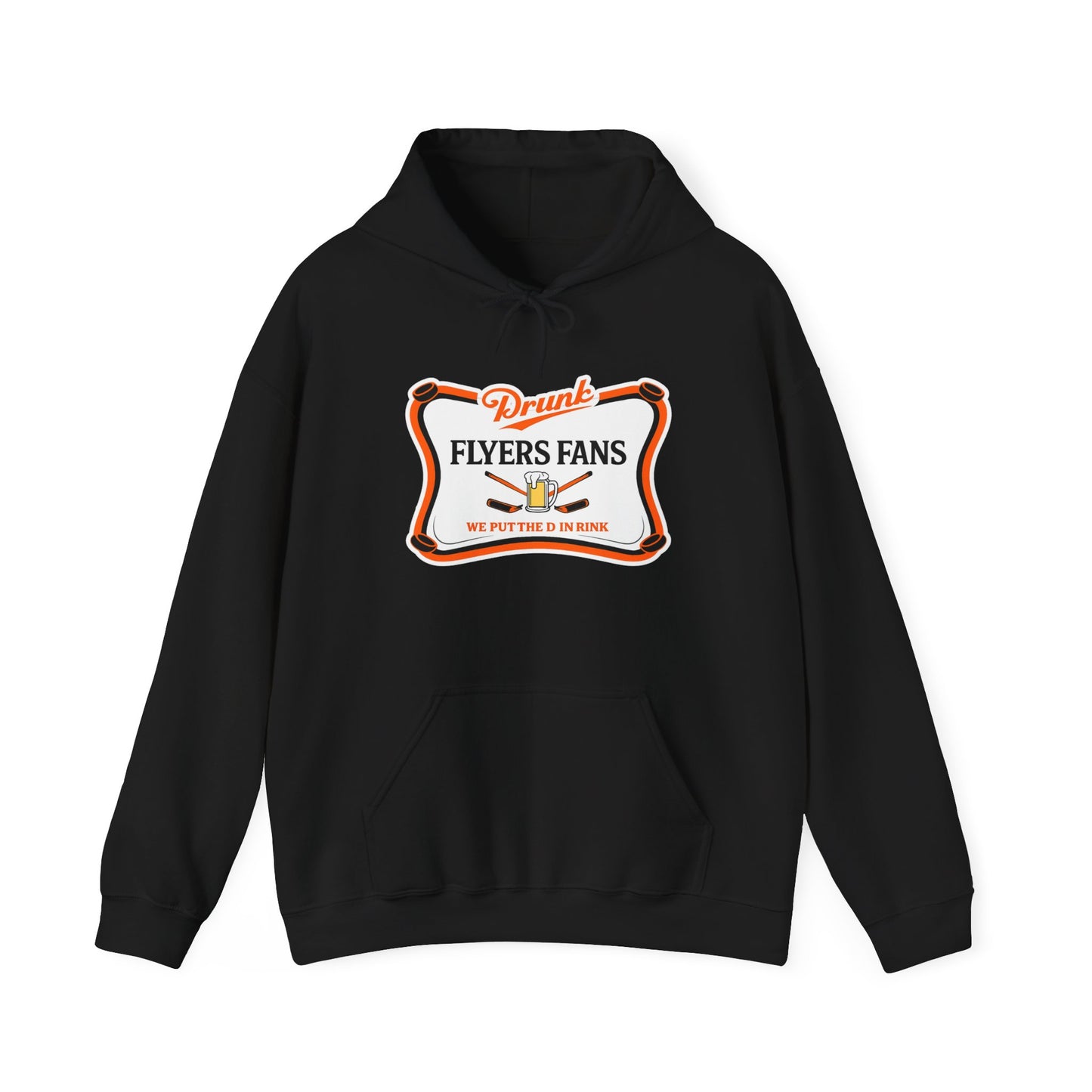Drunk Flyers Fans  High Life Hoodie — Funny Hockey Fan Pullover with Beer Graphic