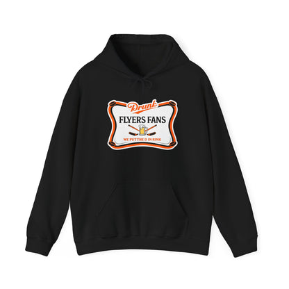 Drunk Flyers Fans  High Life Hoodie — Funny Hockey Fan Pullover with Beer Graphic