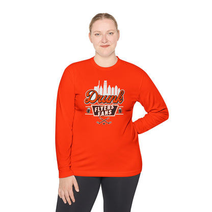 Drunk Flyers Fans Long Sleeve Tech Tee - Unisex Lightweight Sports Apparel