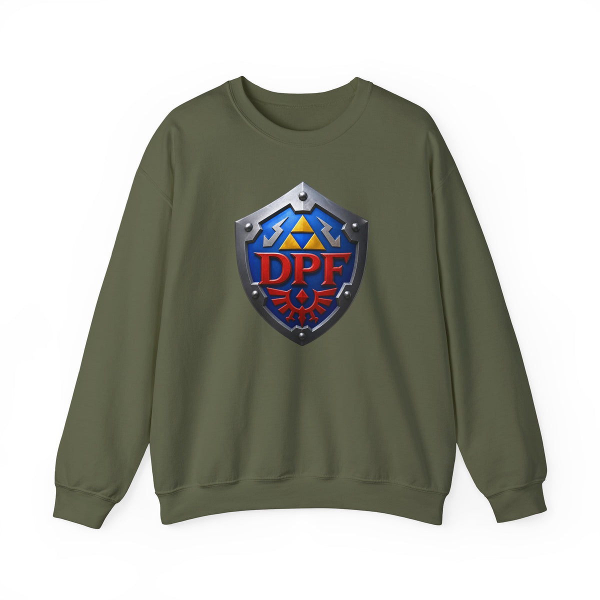 Gaming Shield Crewneck Sweatshirt – DPF Emblem