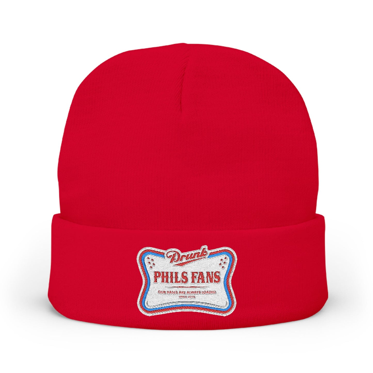 Embroidered 'Phils Fans' Knit Beanie – Cozy Phillies Fan Winter Hat