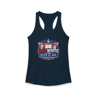 DPF Red, White, and Brew - Women's Ideal Racerback Tank