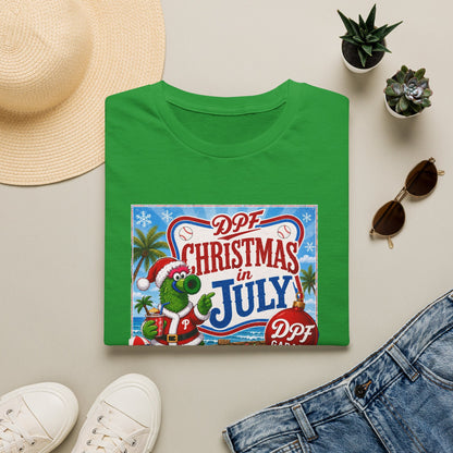 DPF Christmas in July T-Shirt — Retro Tropical Holiday Tee