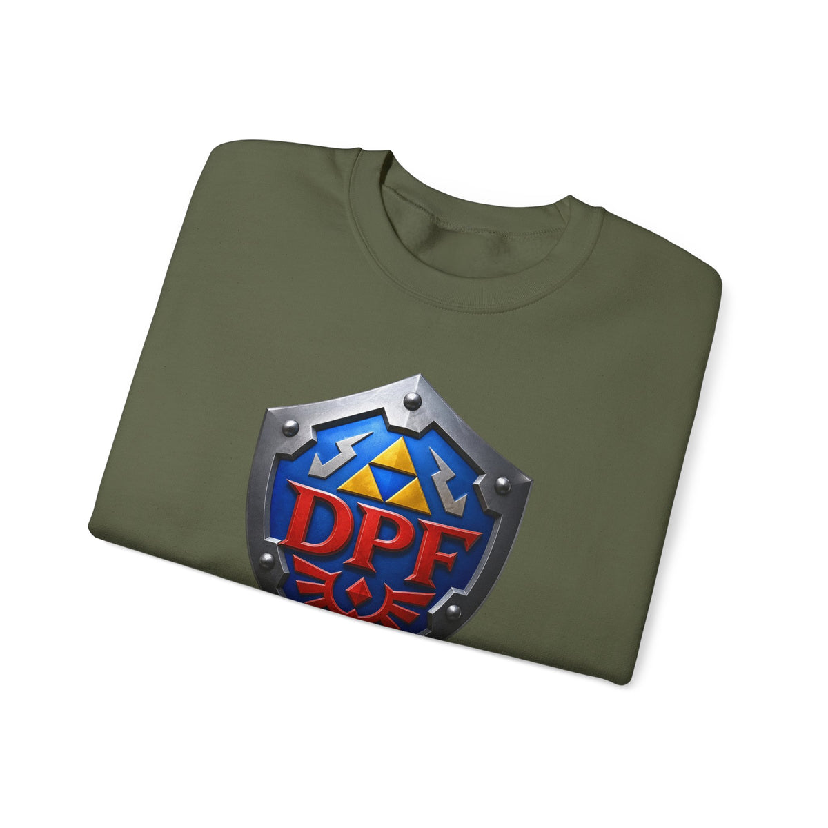 Gaming Shield Crewneck Sweatshirt – DPF Emblem