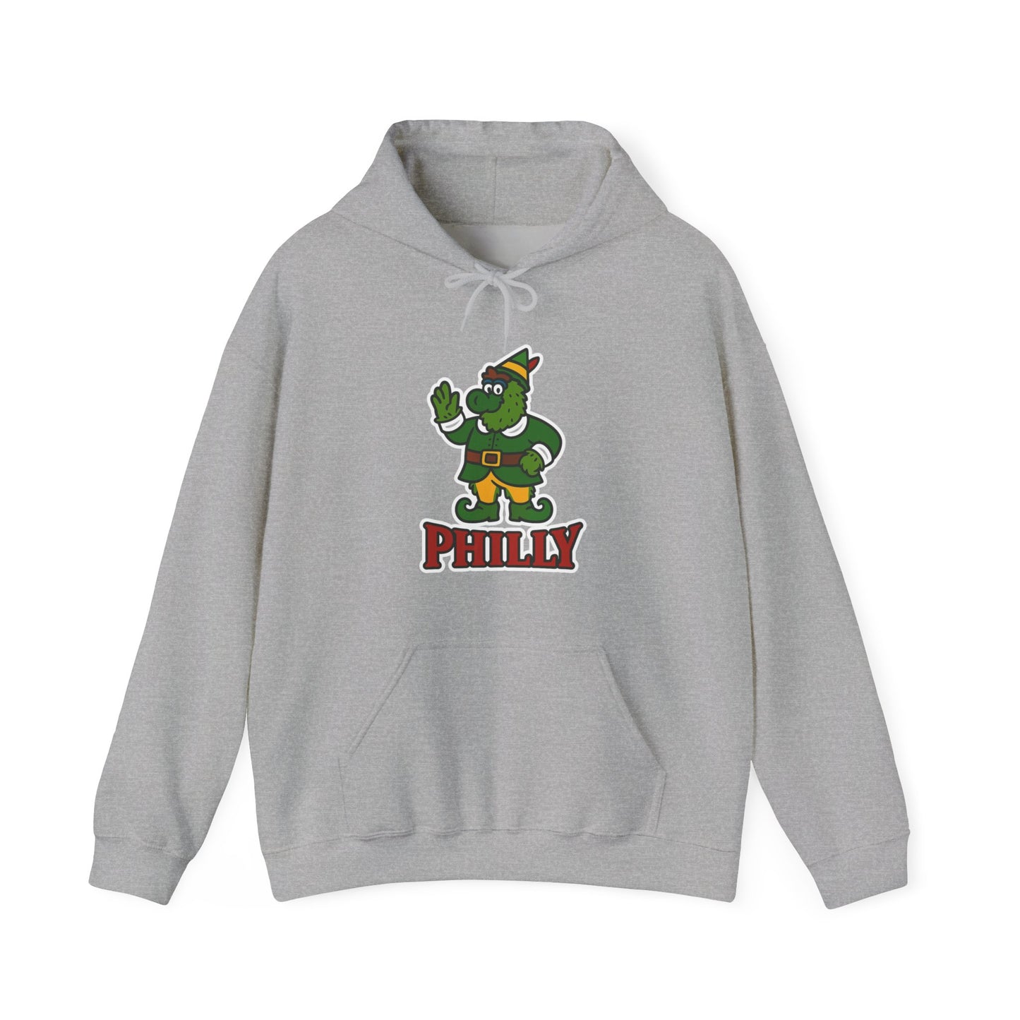 DPF Elf Hoodie — Cute Vintage Philly Mascot Holiday Sweatshirt