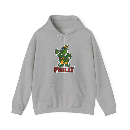 DPF Elf Hoodie — Cute Vintage Philly Mascot Holiday Sweatshirt