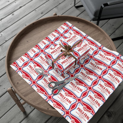 Gift Wrap Papers for Sports Fans, Unique Party Wrapping Paper, Phillies Theme Gift Wrap, Fun Celebration Supplies, Birthday Wrapping, [...]
