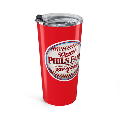 20oz DPF Red October Baseball Tumbler – Insulated Travel Cup for Fans