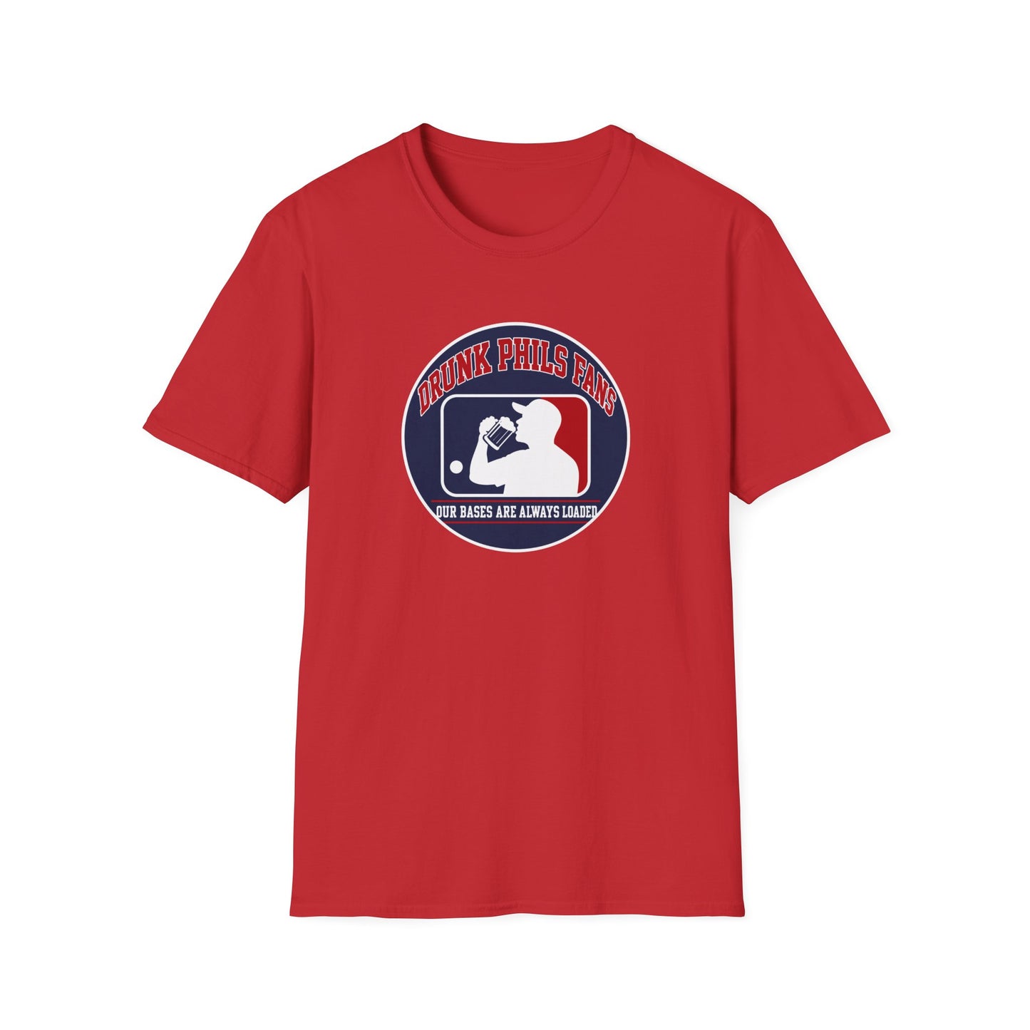 Drunk Phils Fans Baseball Tee — Funny Phillies Drinking Shirt