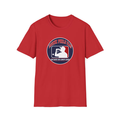 Drunk Phils Fans Baseball Tee — Funny Phillies Drinking Shirt