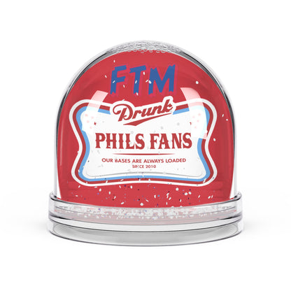 DPF Snow Globe | FTM Drunk Phillies Fans | Unique Sports Memorabilia, Holiday Gift, Collectible Decor, Fan Keepsake