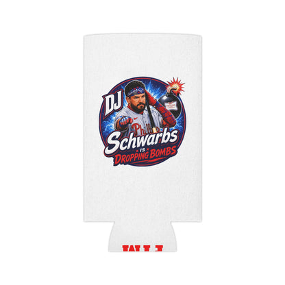 DJ Schwarbs 'Dropping Bombs' Baseball Fan Koozie FTM on bottom!