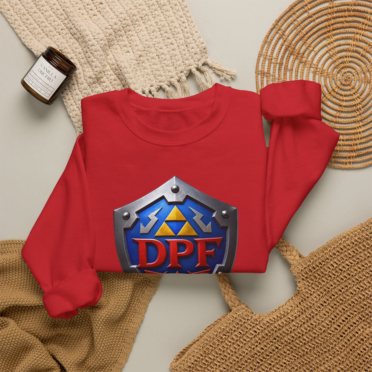 Gaming Shield Crewneck Sweatshirt – DPF Emblem