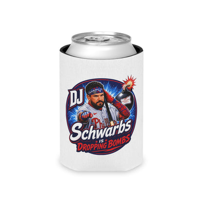 DJ Schwarbs 'Dropping Bombs' Baseball Fan Koozie FTM on bottom!