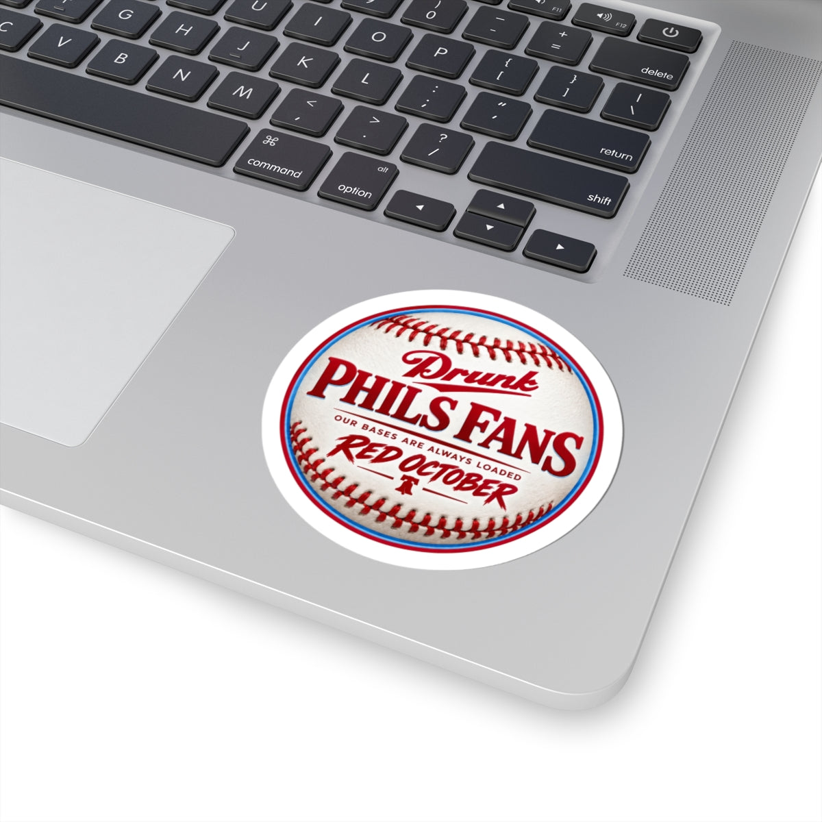 Baseball Sticker — “Drunk Phils Fans / Red October” Kiss-Cut Sticker