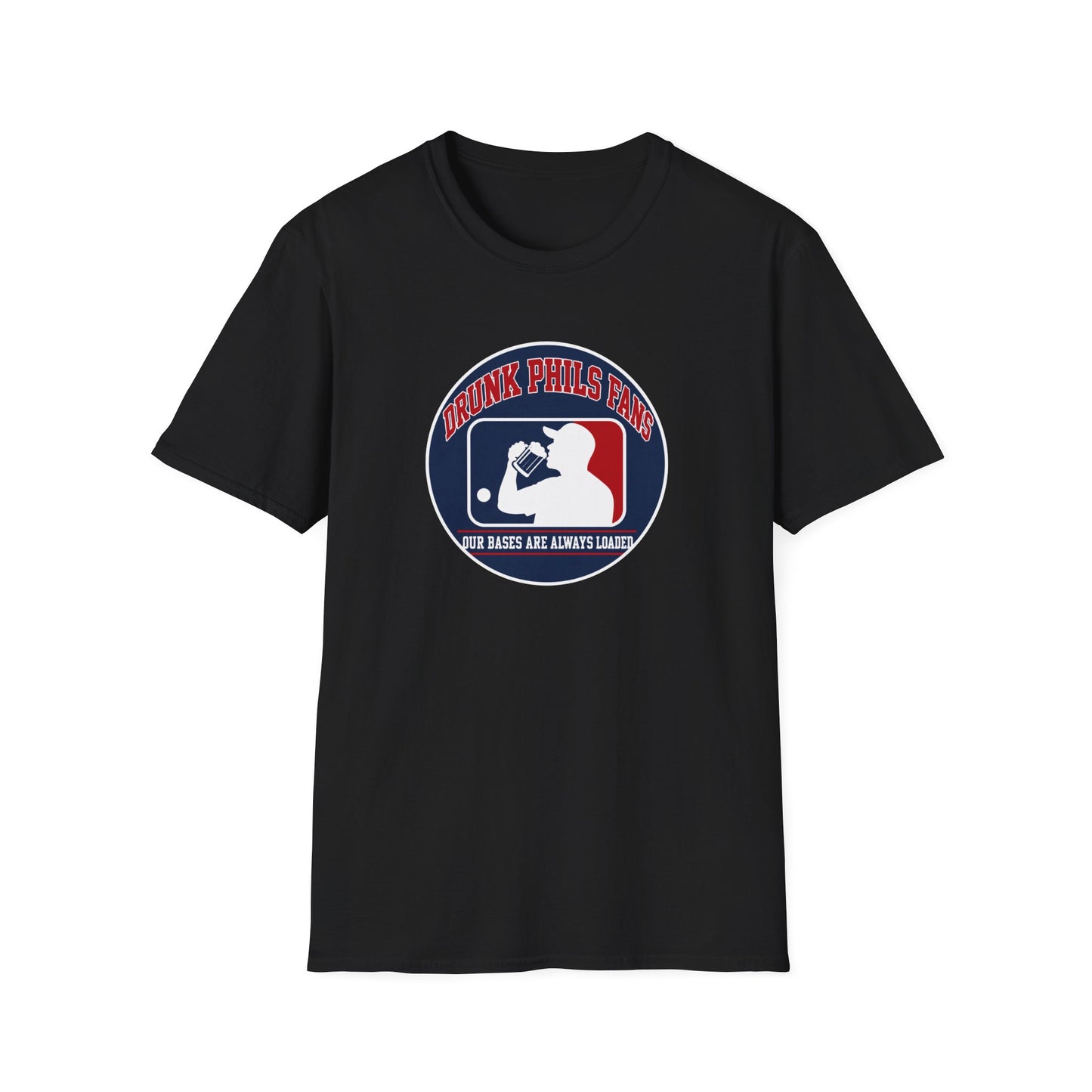 Drunk Phils Fans Baseball Tee — Funny Phillies Drinking Shirt