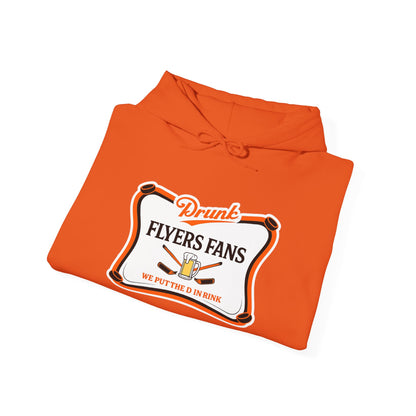 Drunk Flyers Fans  High Life Hoodie — Funny Hockey Fan Pullover with Beer Graphic