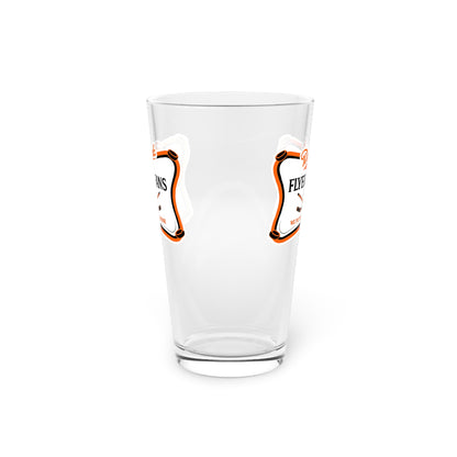 Drunk Flyers Fans Pint Glass — "Drunk Flyers Fans" 16oz Beer Glass
