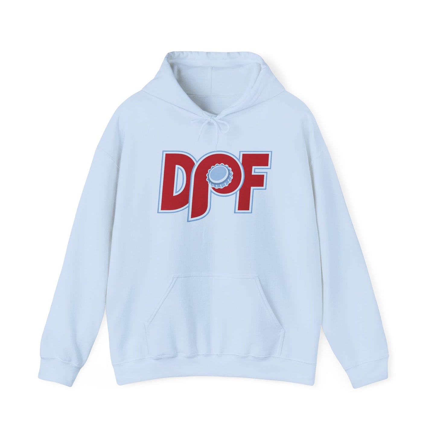 DPF Inital Bottlecap Logo Hoodie - Retro Graphic Pullover