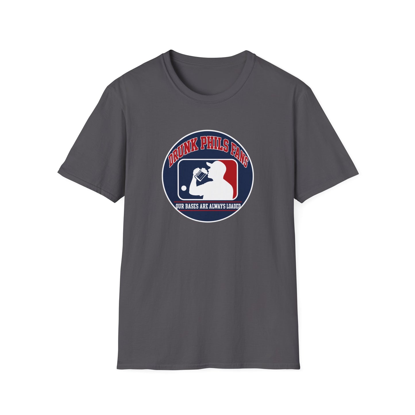 Drunk Phils Fans Baseball Tee — Funny Phillies Drinking Shirt