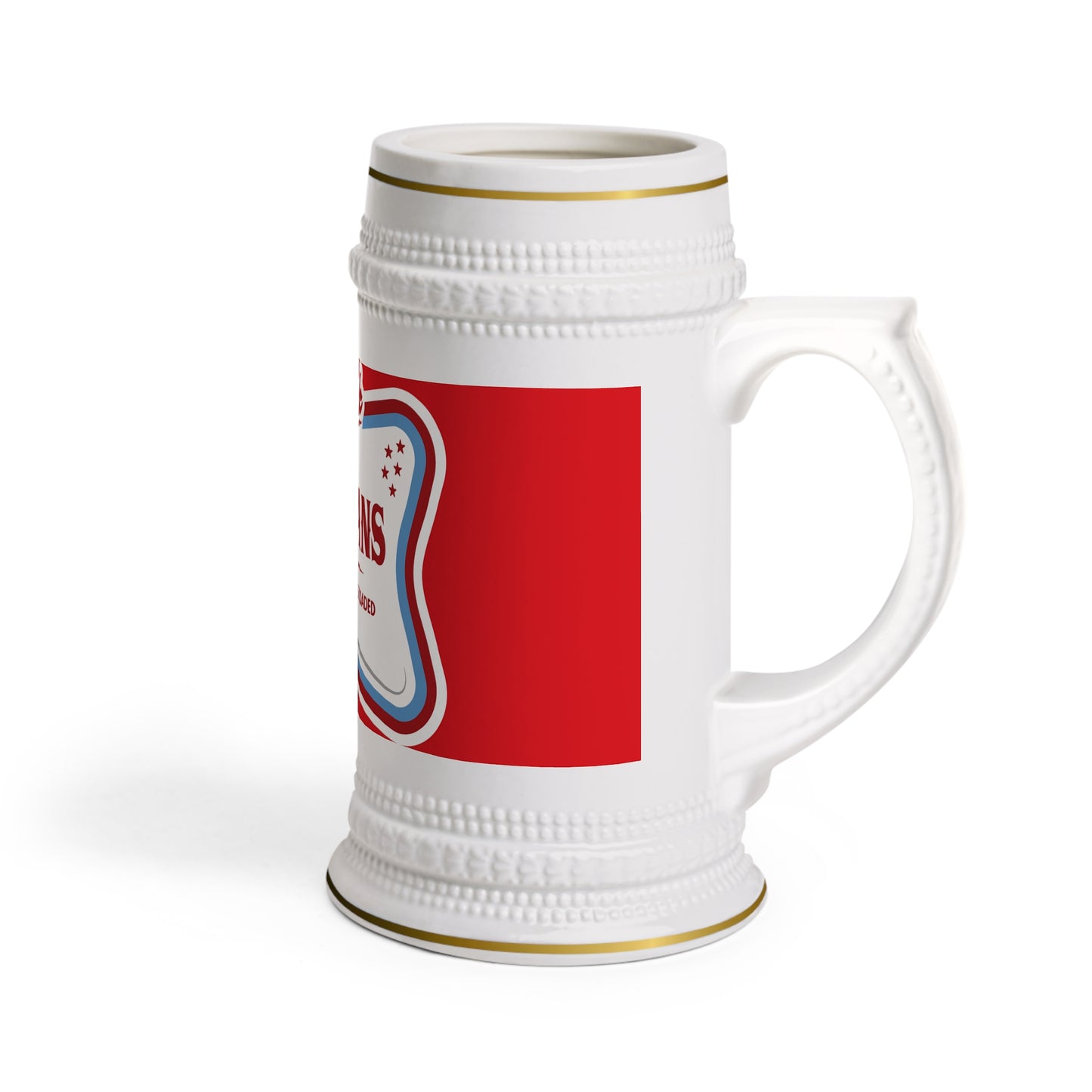 DPF Beer Stein Mug — “Drunk Phils Fans” Novelty Baseball Fan Beer Stein
