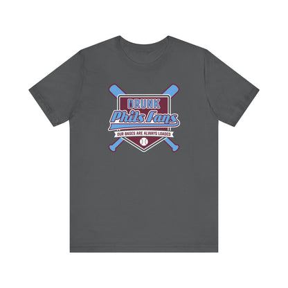 We Curse Because We Care Drunk Phils Fans Crossed Bat Tee